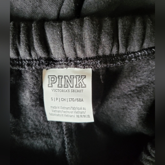 PINK Victoria's Secret Black Joggers, Size Small (Waist 28) - Picture 3 of 4